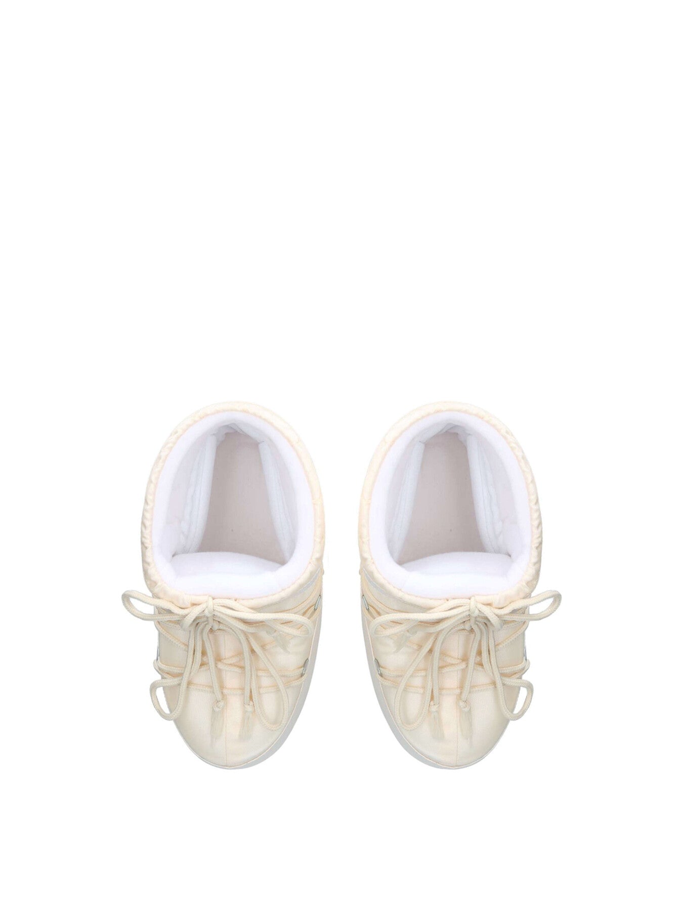 Icon Low Nylon Ankle Boots Cream