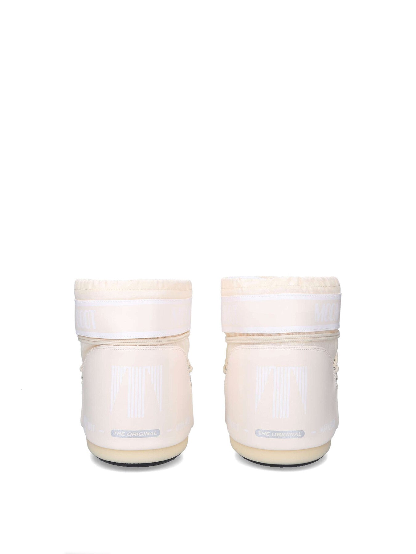 Icon Low Nylon Ankle Boots Cream