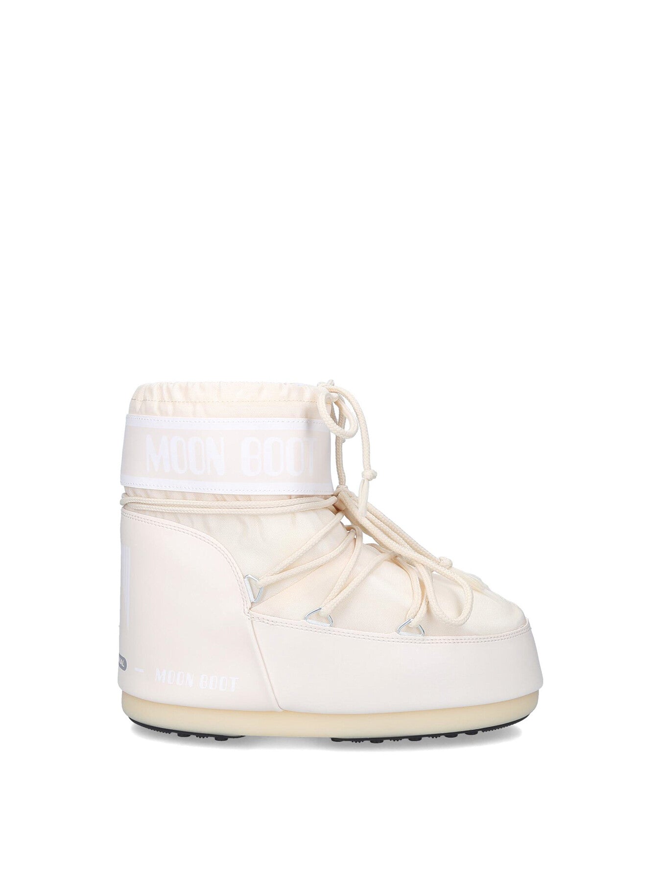 Icon Low Nylon Ankle Boots Cream