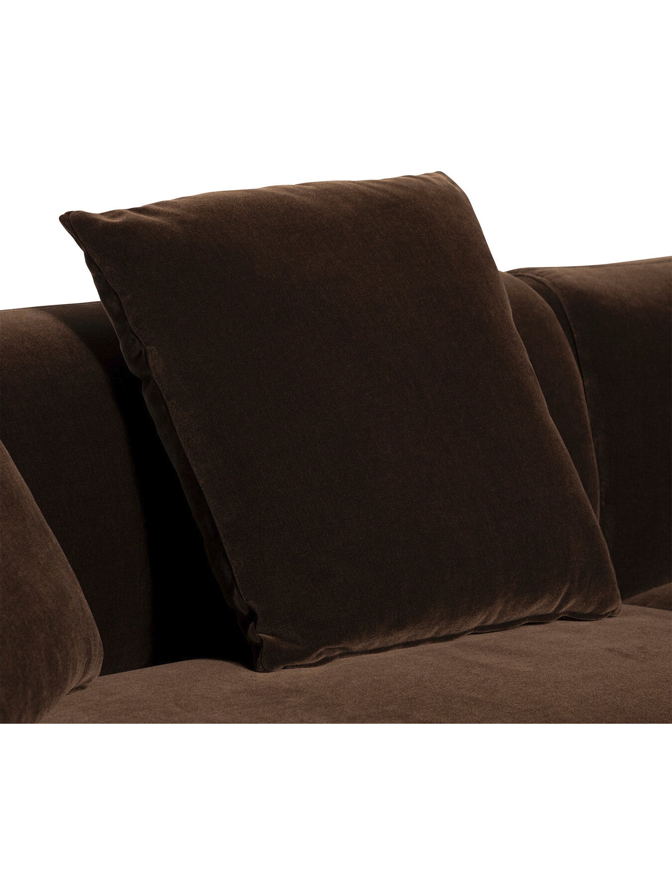 Brown Blume Brown Fabric Corner Sofa
