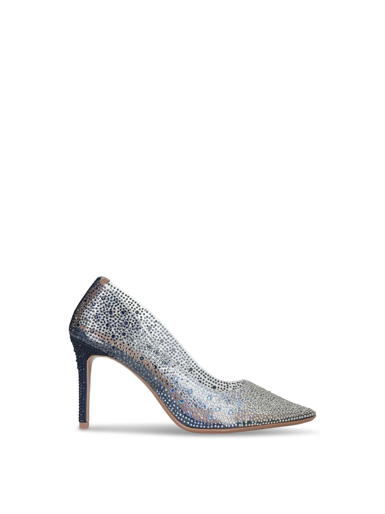 Lovebird Vinyl Heels Navy