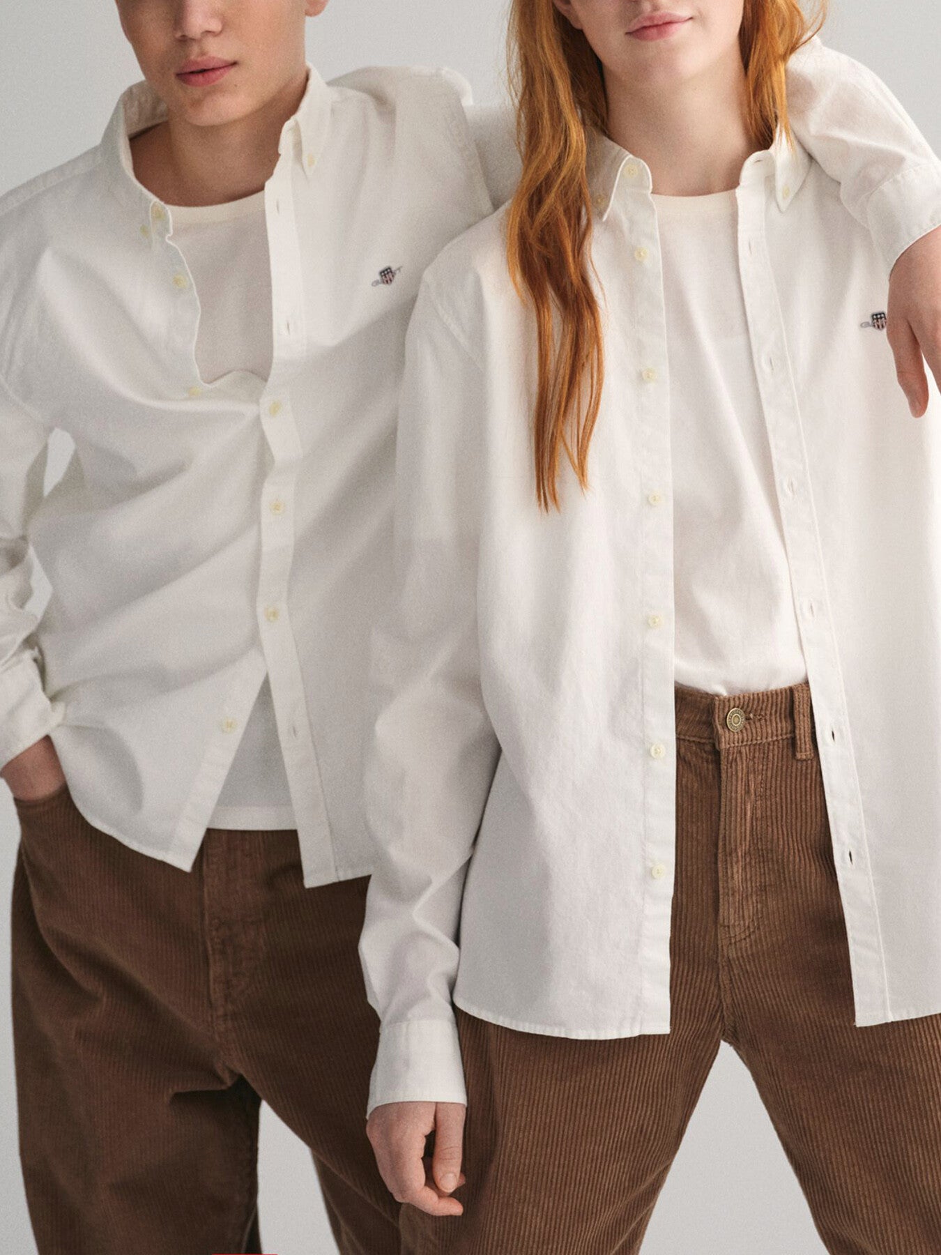 Kids' Shield Oxford Shirt White