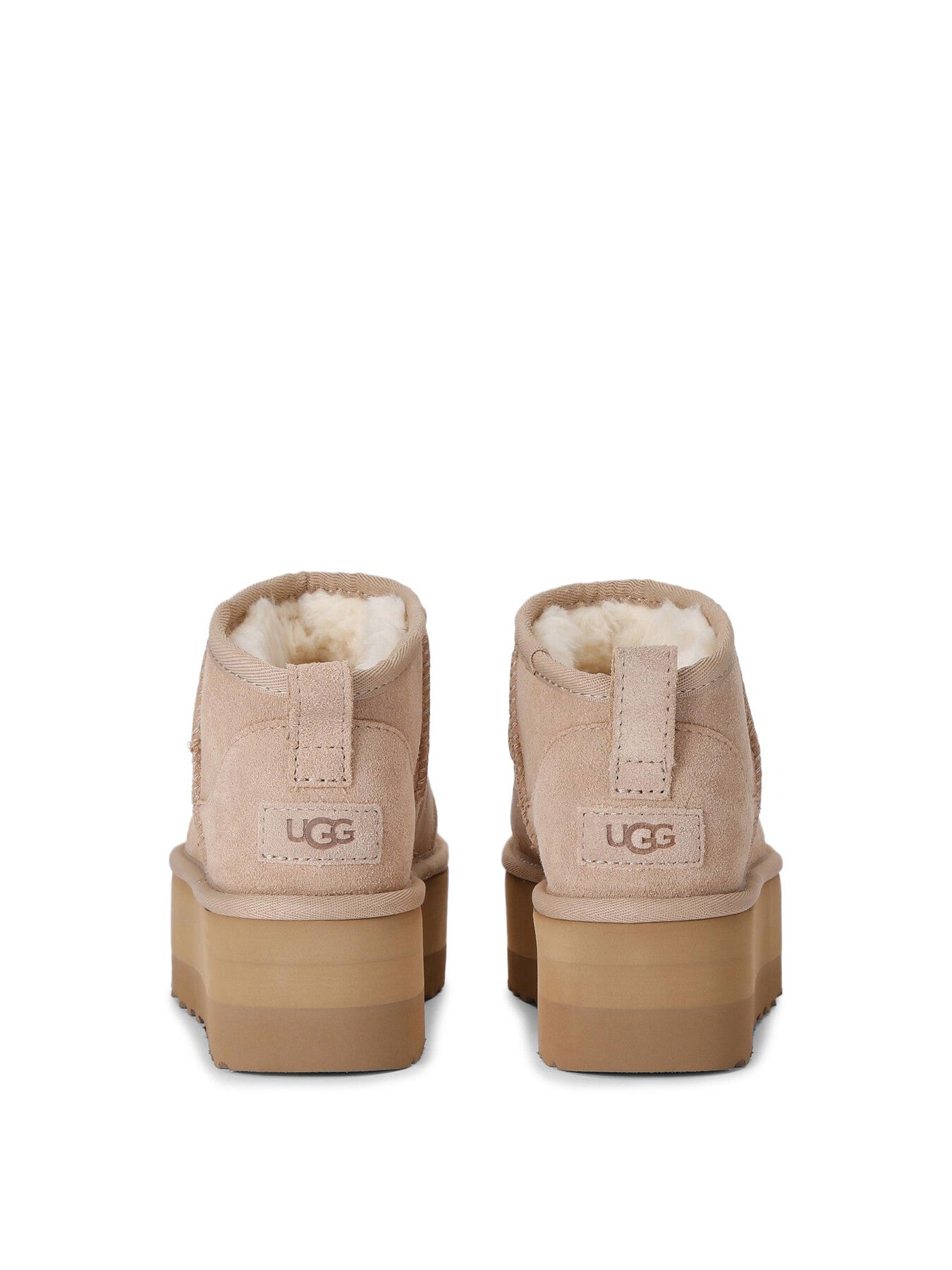 Womens Classic Ultra Mini Plaform Suede Ankle Boots