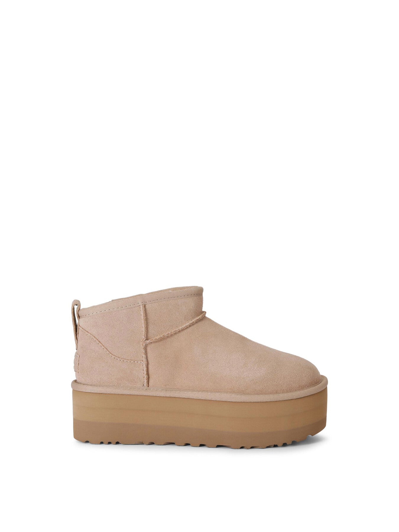 Womens Classic Ultra Mini Plaform Suede Ankle Boots