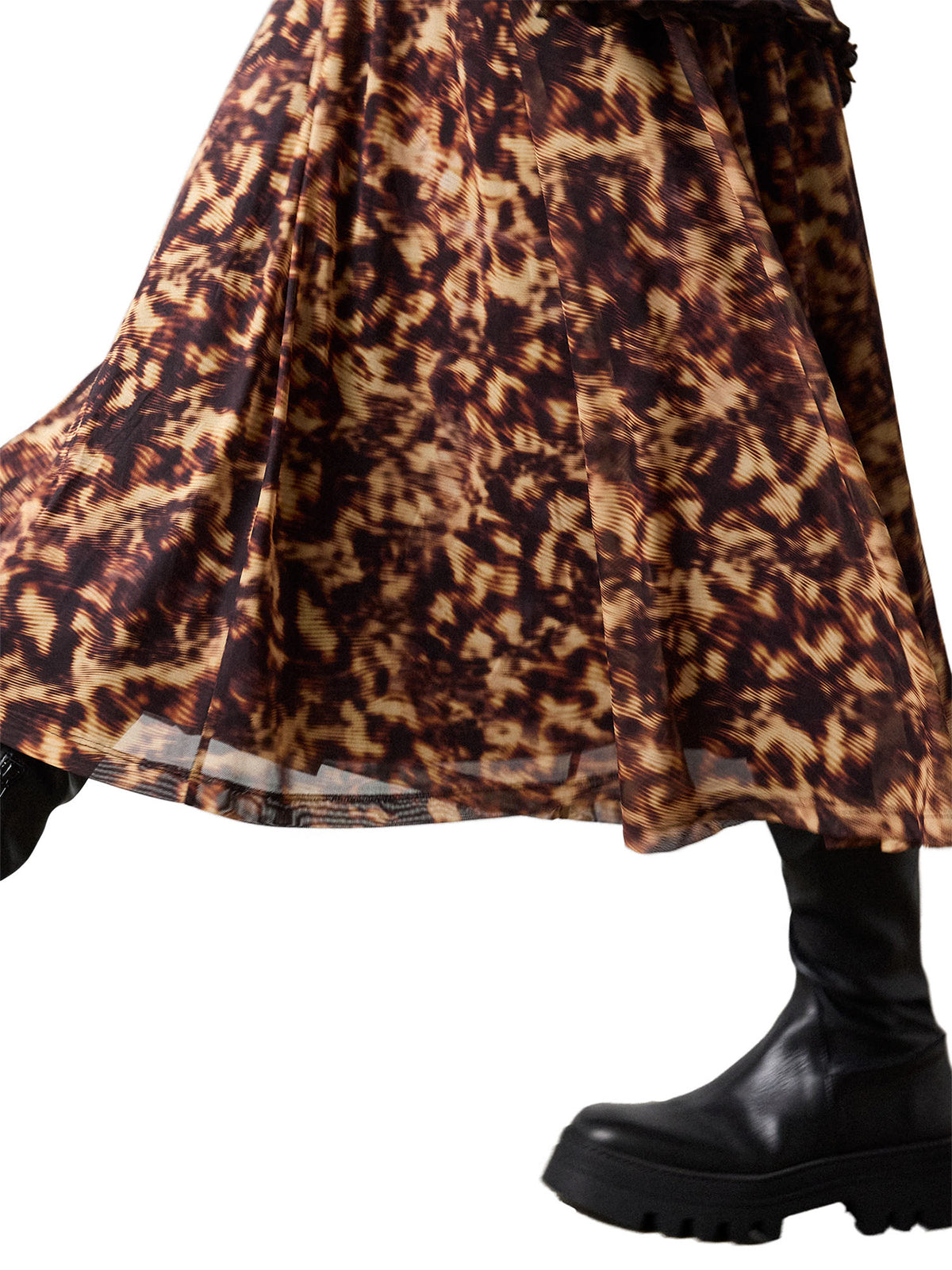 Abstract Animal Mesh Dress