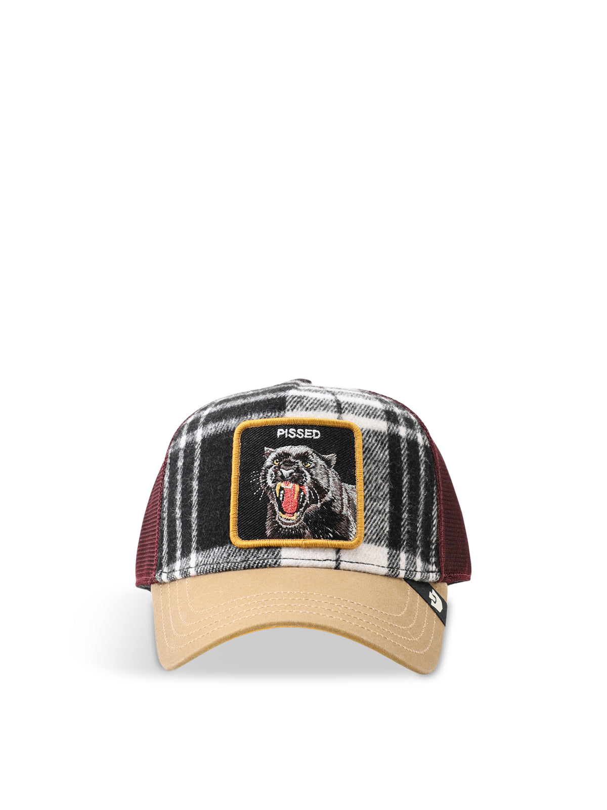 Brit Panther Check Trucker Cap
