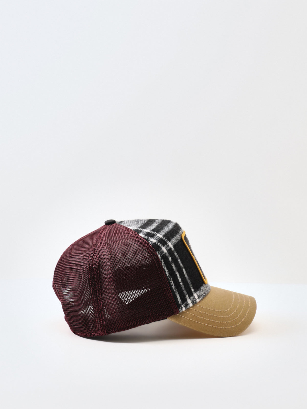 Brit Panther Check Trucker Cap