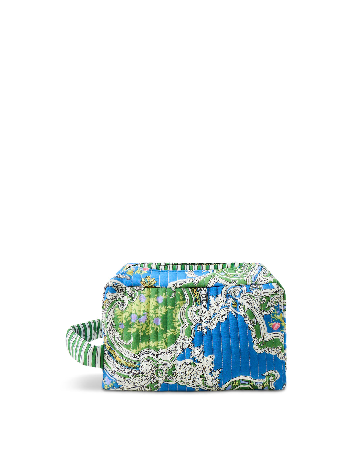 Organic Cotton Cartouche Washbag - Blue