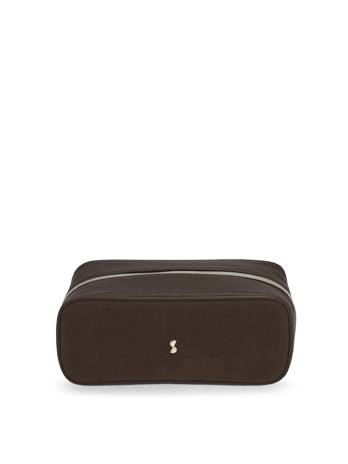 Expandable Suede Cosmetic Bag