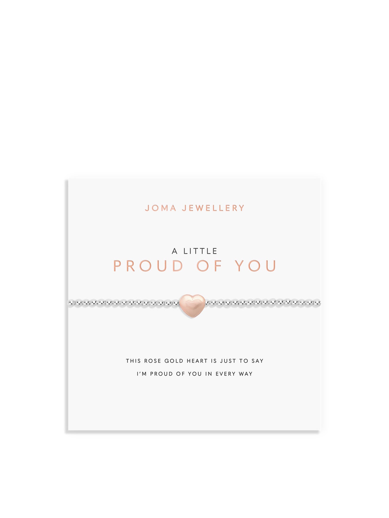 A Little Proud Of You Charm Bracelet Silver