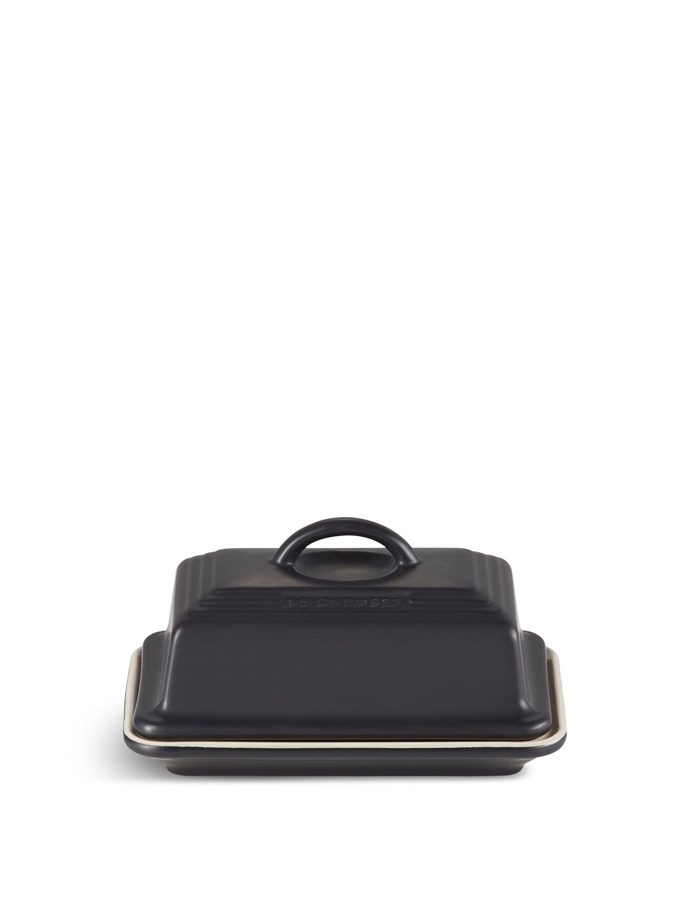 Butter Dish Satin Black