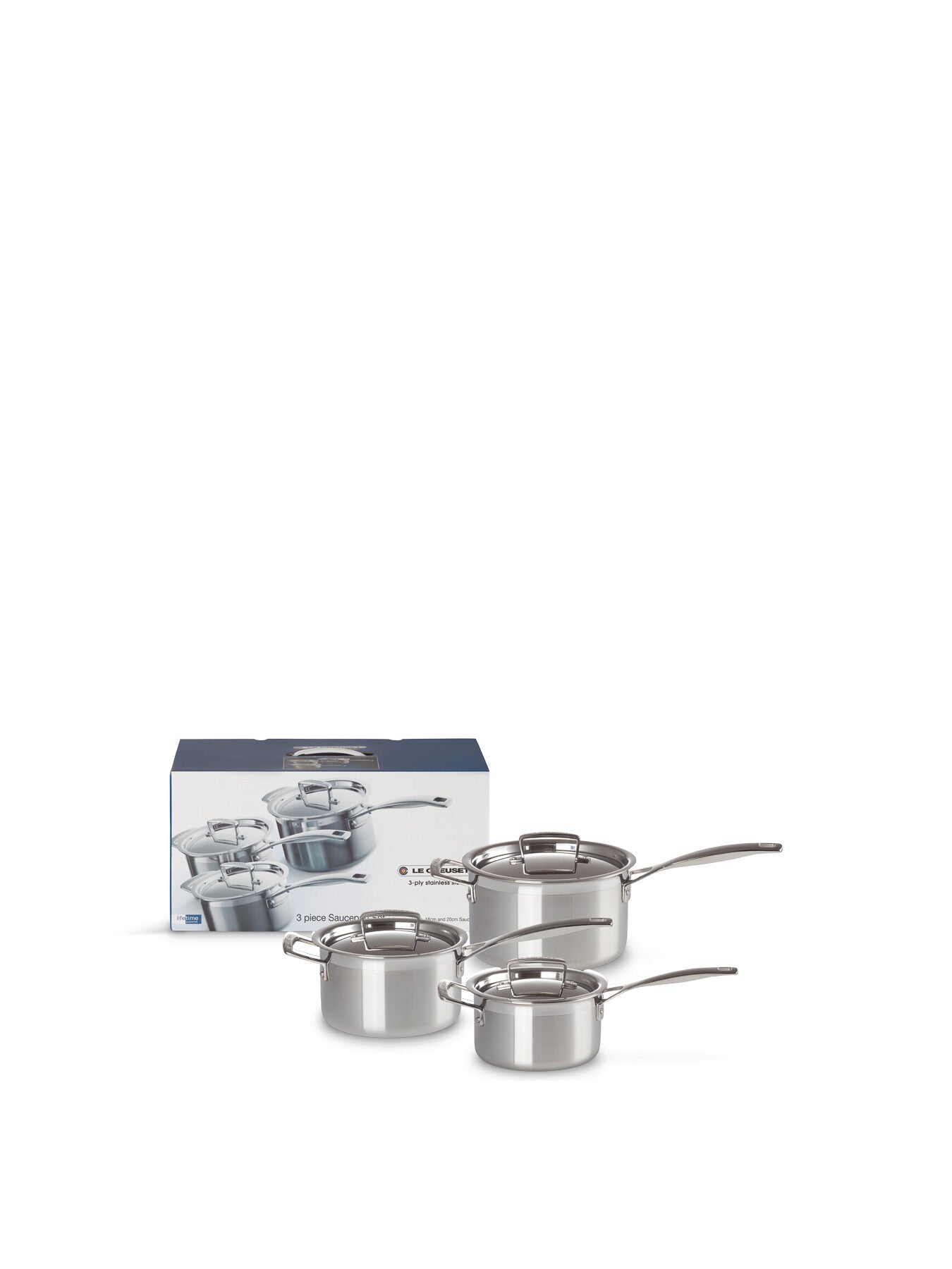 3-Ply Stainless Steel 3 Piece Cookware Set
