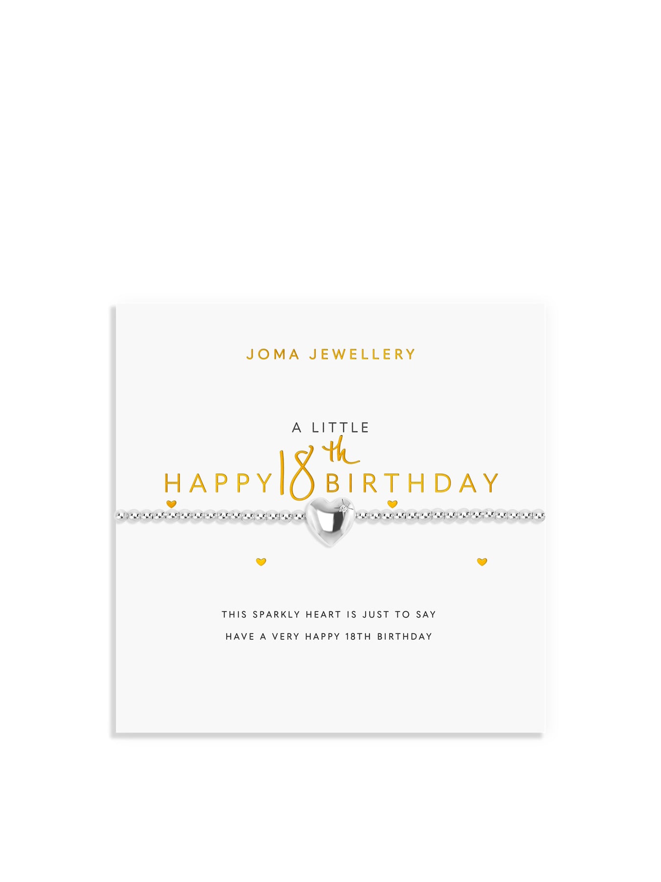 A Little Happy 18th Birthday Charm Bracelet Silver