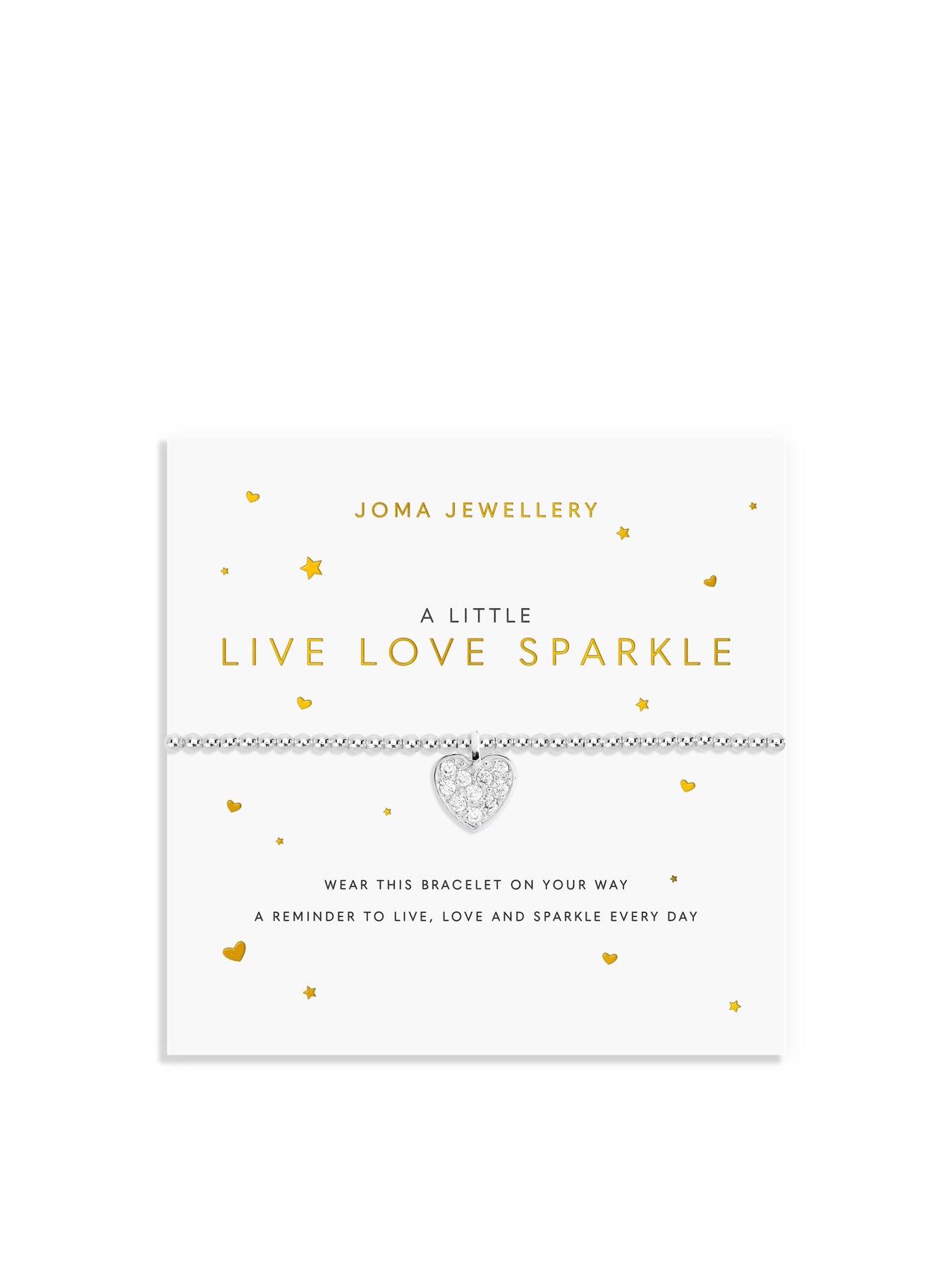 A Little Live Love Sparkle Charm Bracelet Silver
