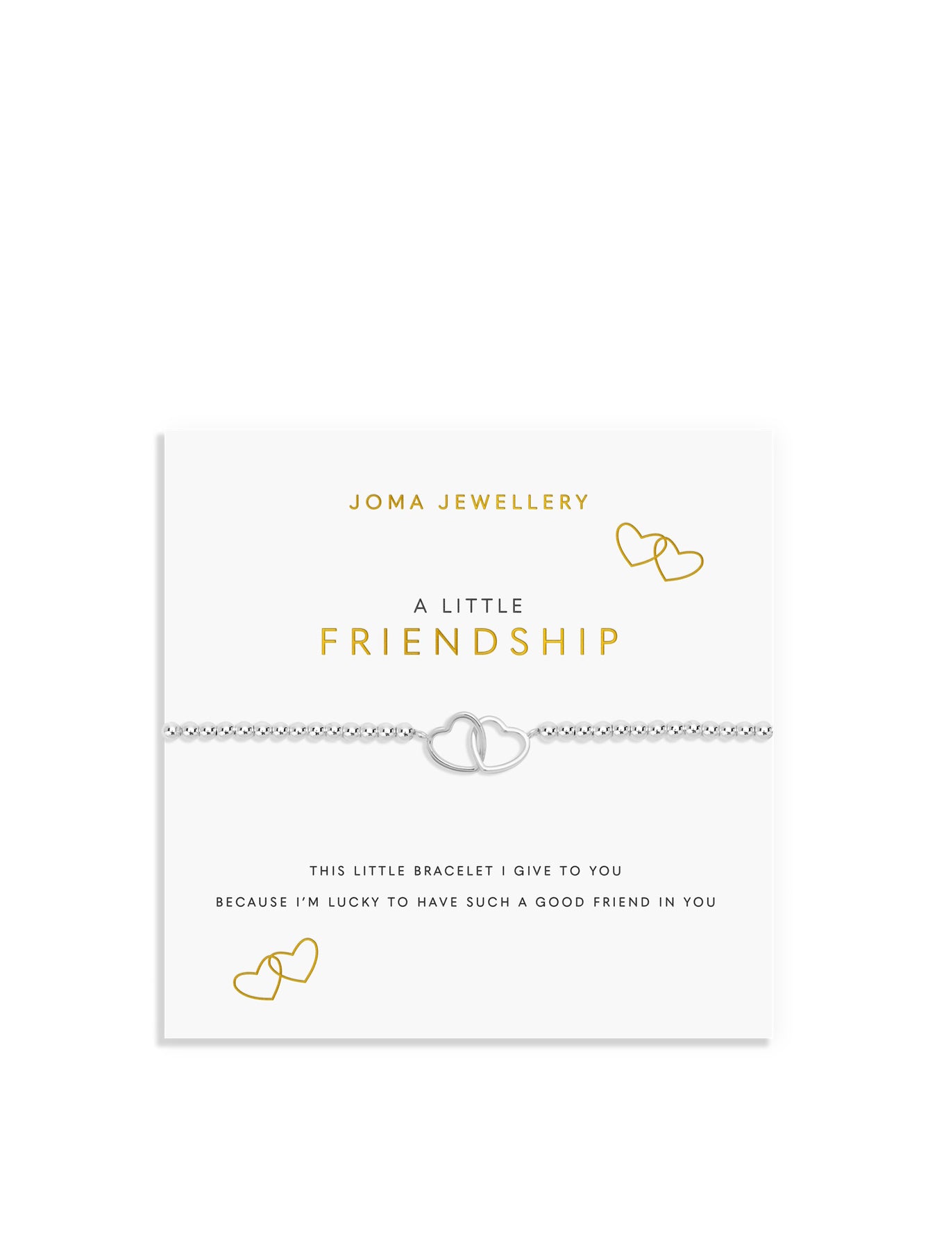 A Little Friendship Charm Bracelet Silver
