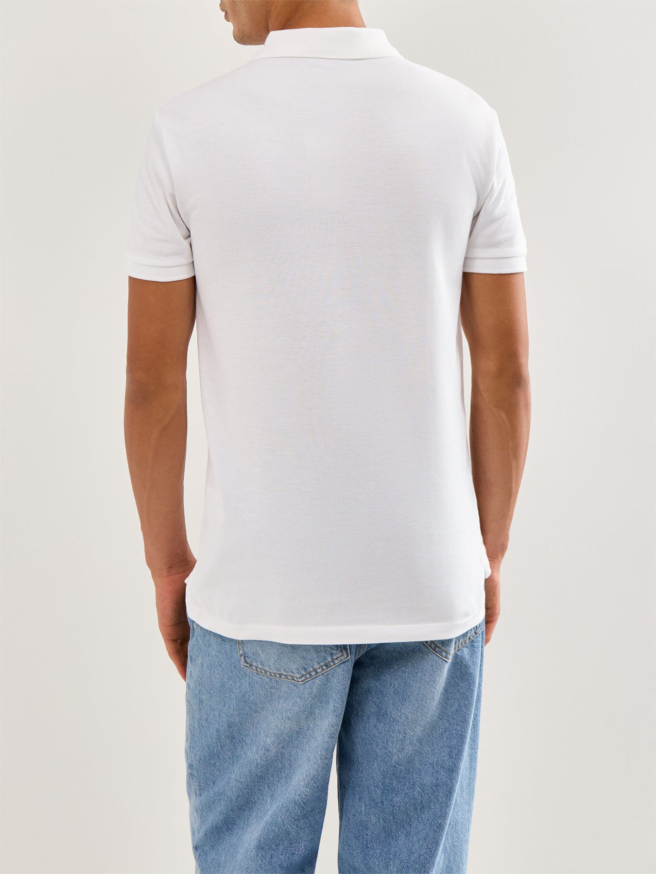 Slim Fit Mesh Polo Shirt