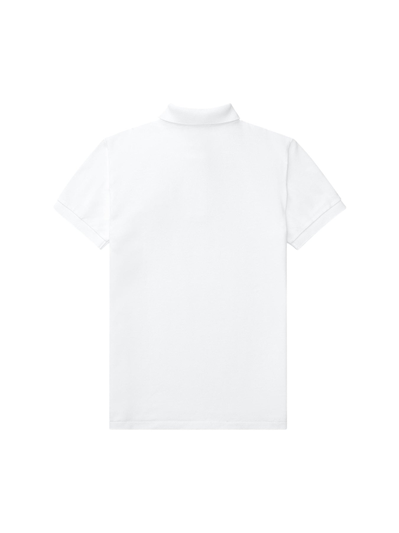 Kids' Slim Fit Cotton Polo White