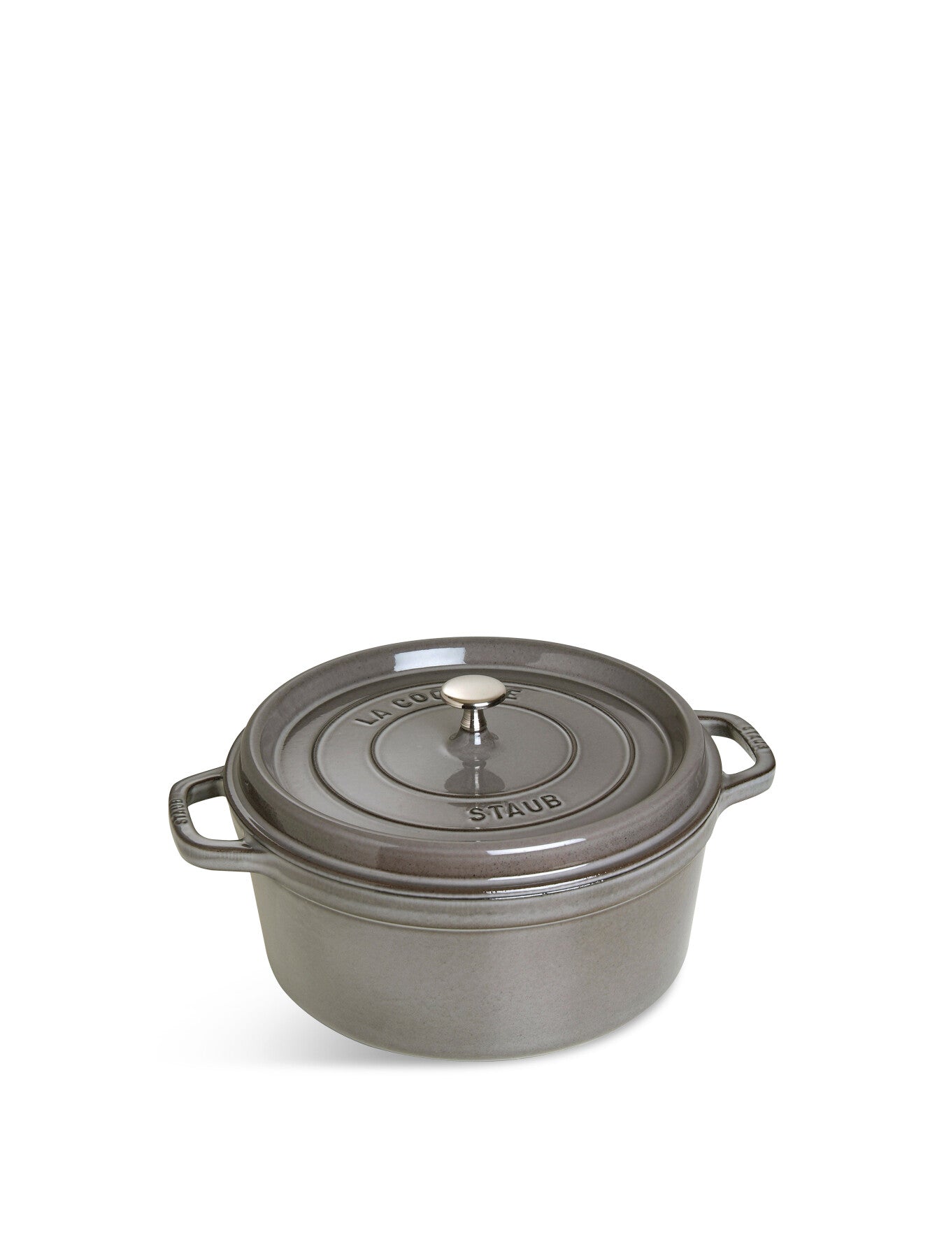 28cm Round Cocotte Grey