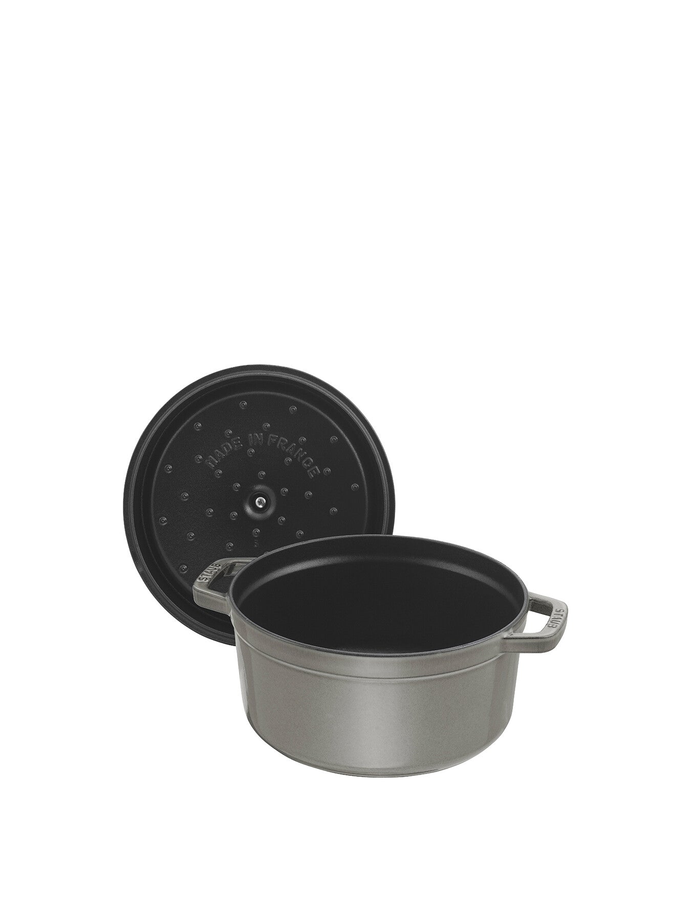 28cm Round Cocotte Grey