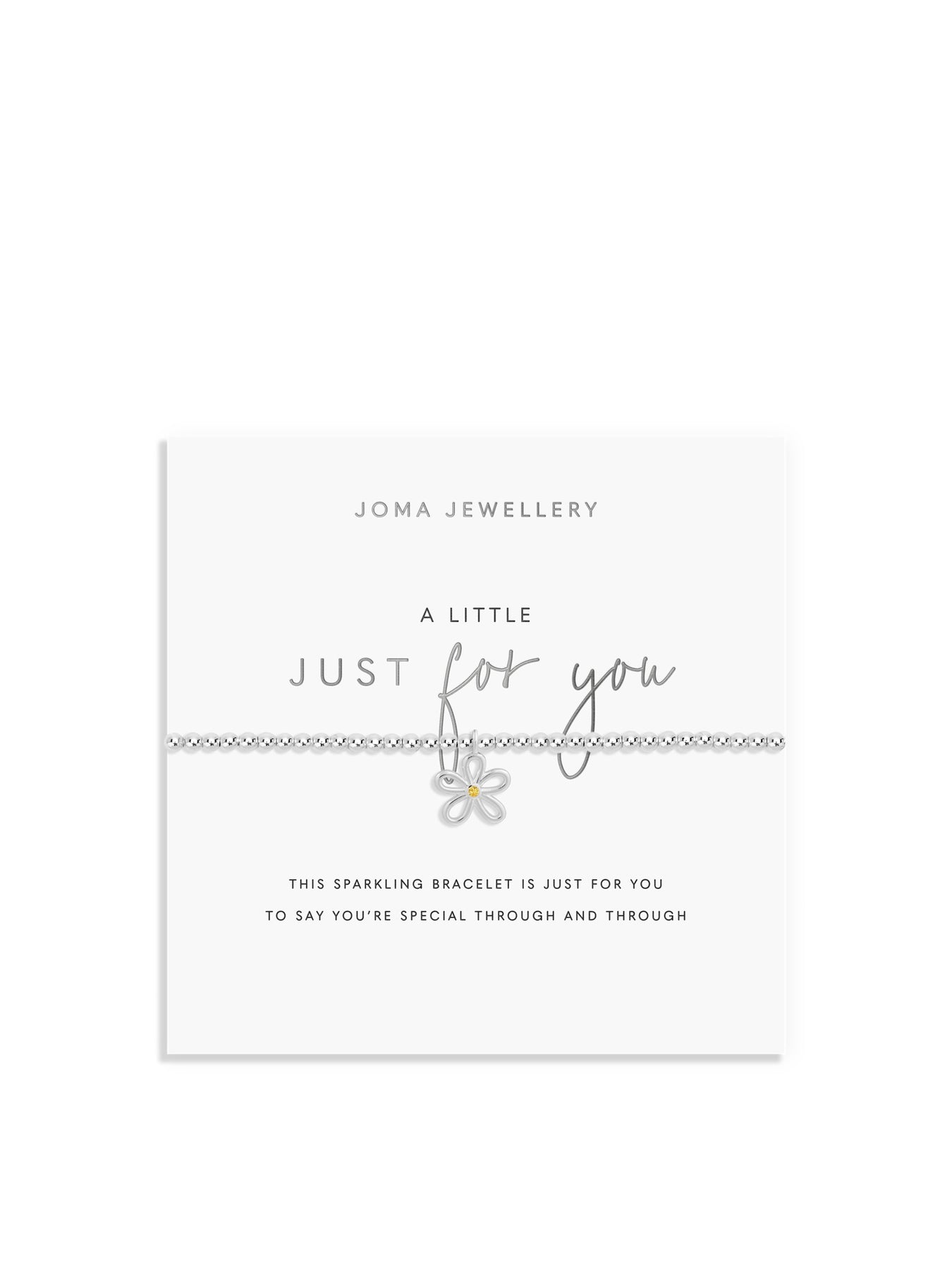 A Little Just For You Charm Bracelet Silver