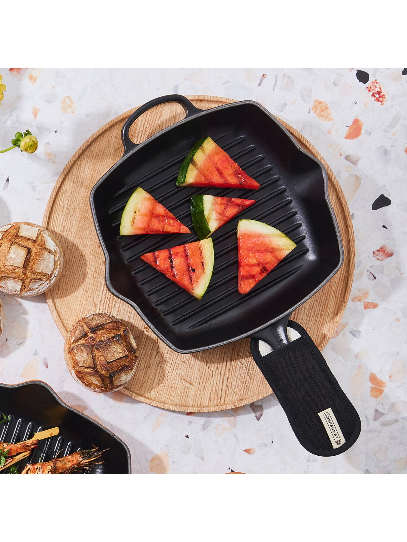 Cast Iron Square Grillit 26cm Satin Black