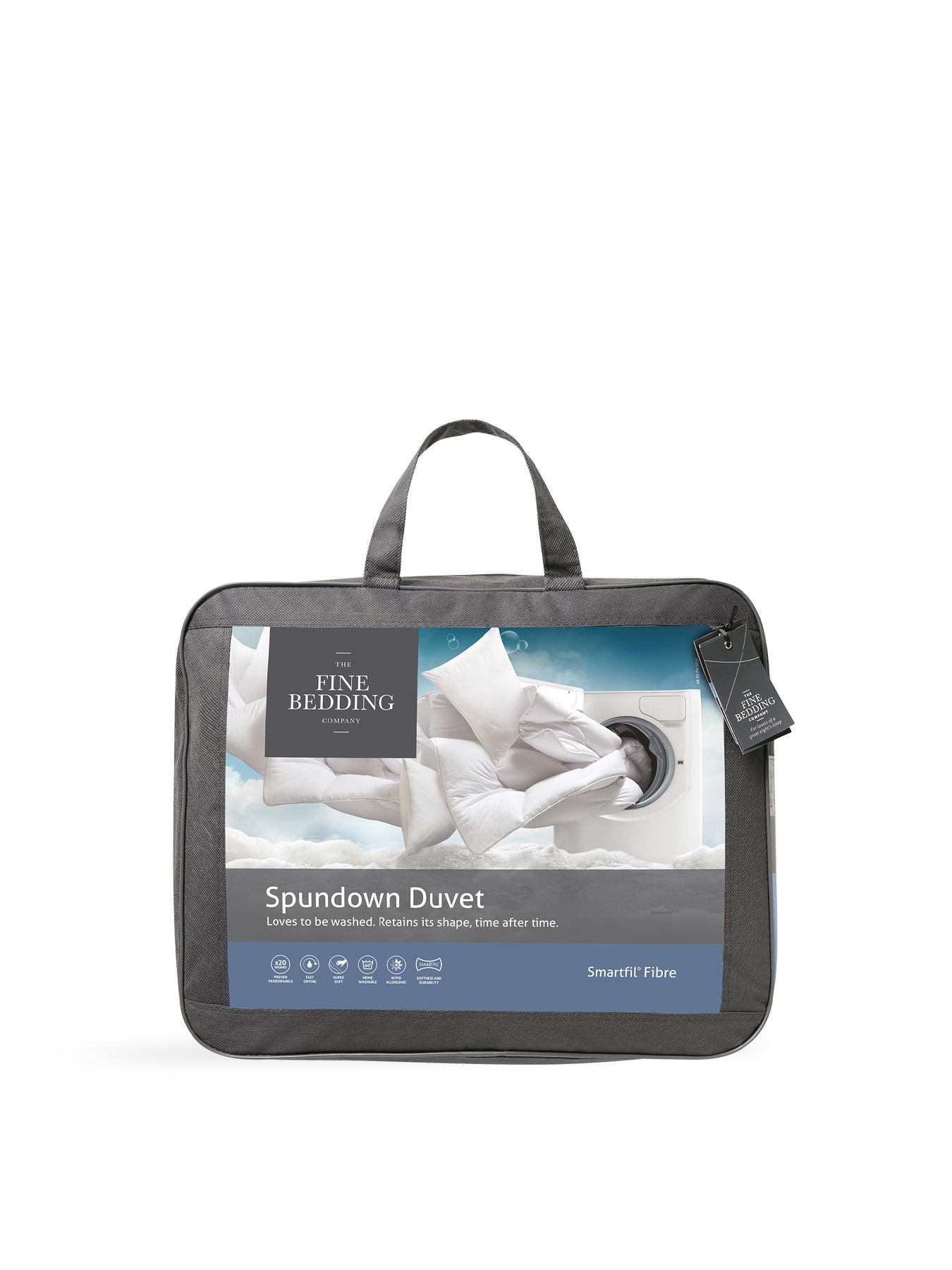 Spundown Lightweight Duvet 4.5 Tog White Single