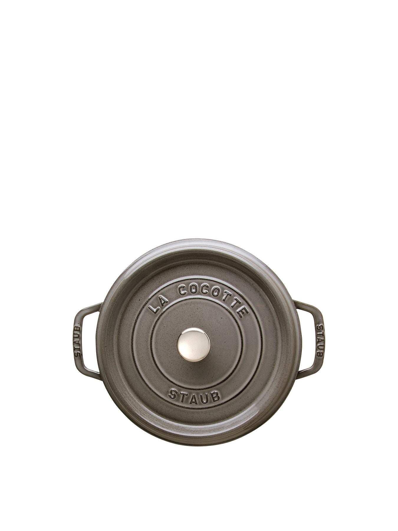 Round Cast Iron Cocotte Grey 24cm
