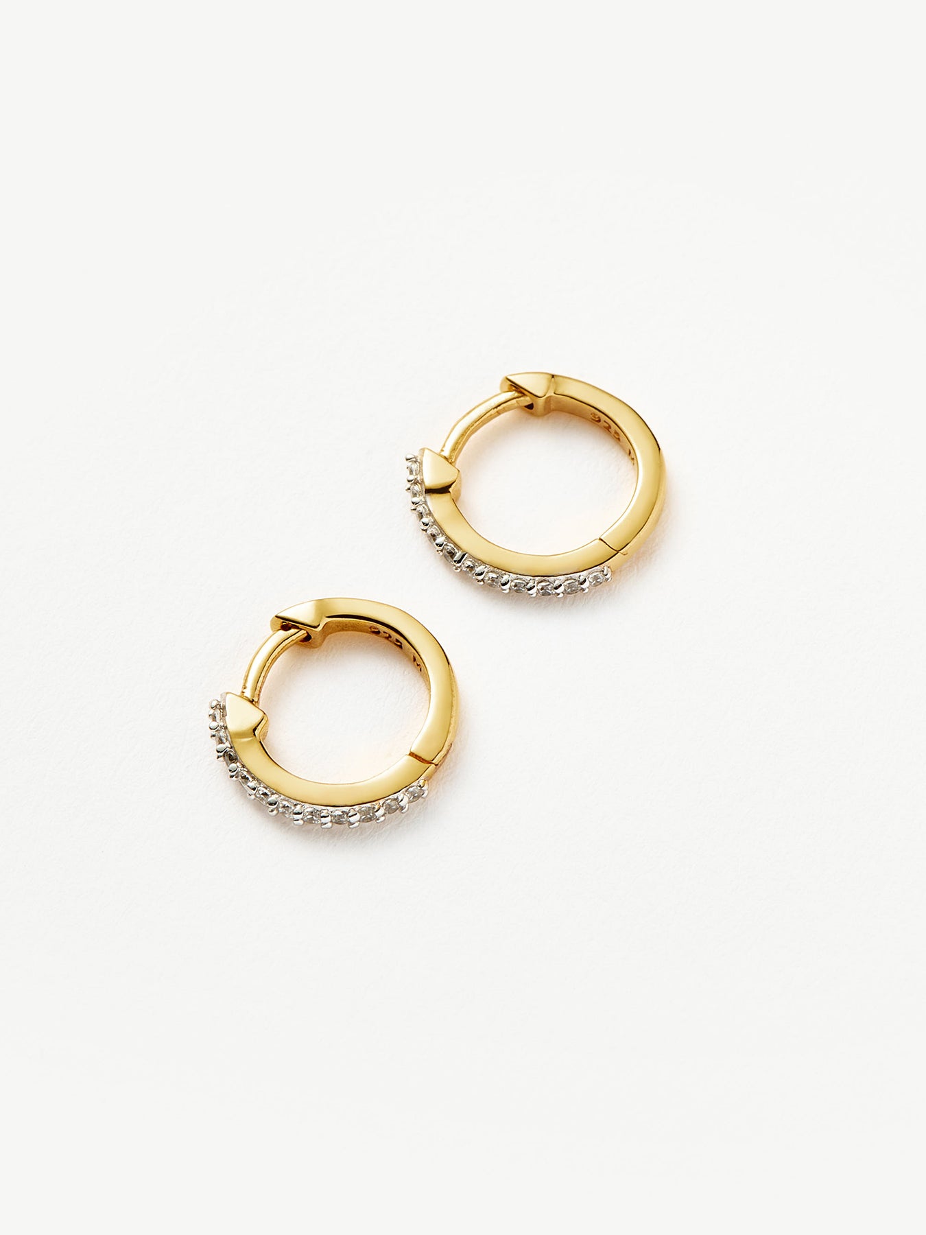Pave Huggie Pair