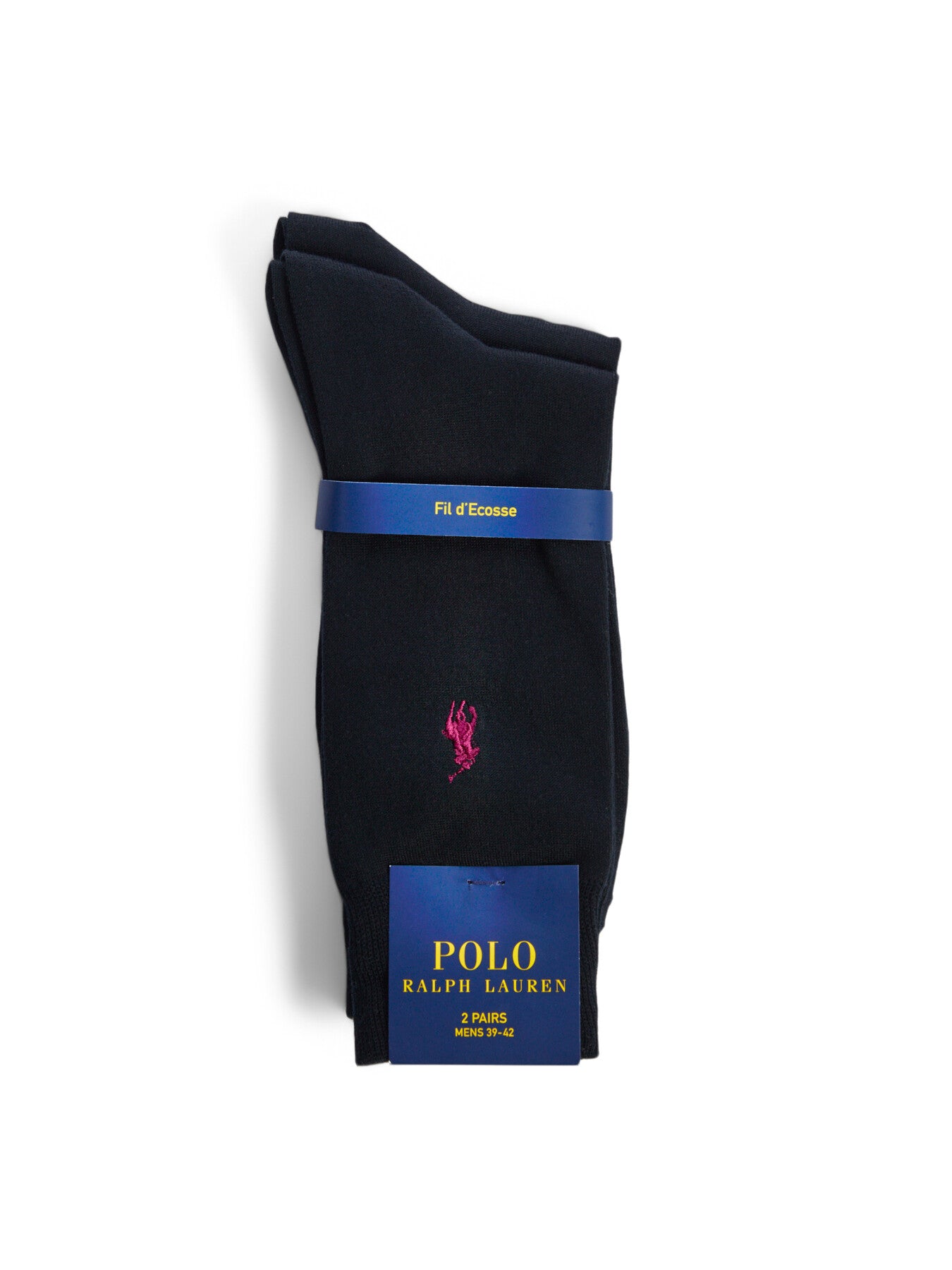 Flat Crew Socks Pack Black