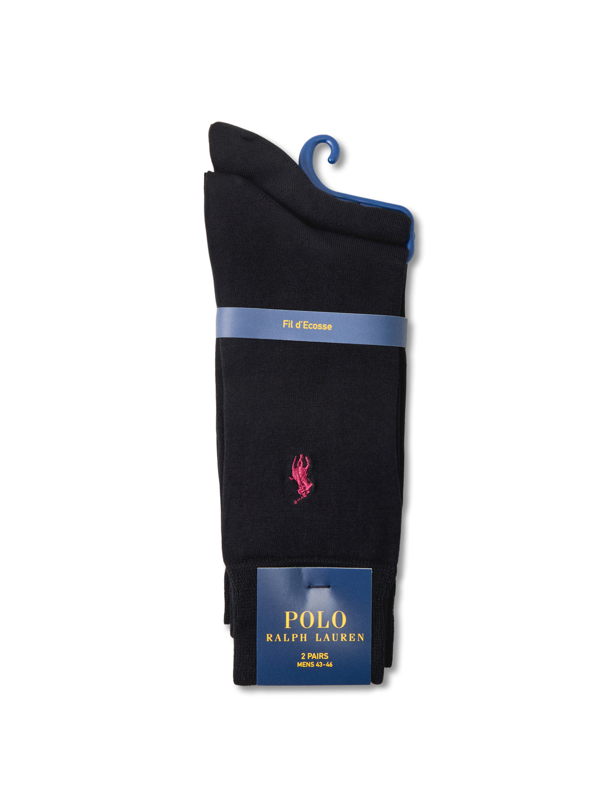 Flat Crew Socks Pack Black