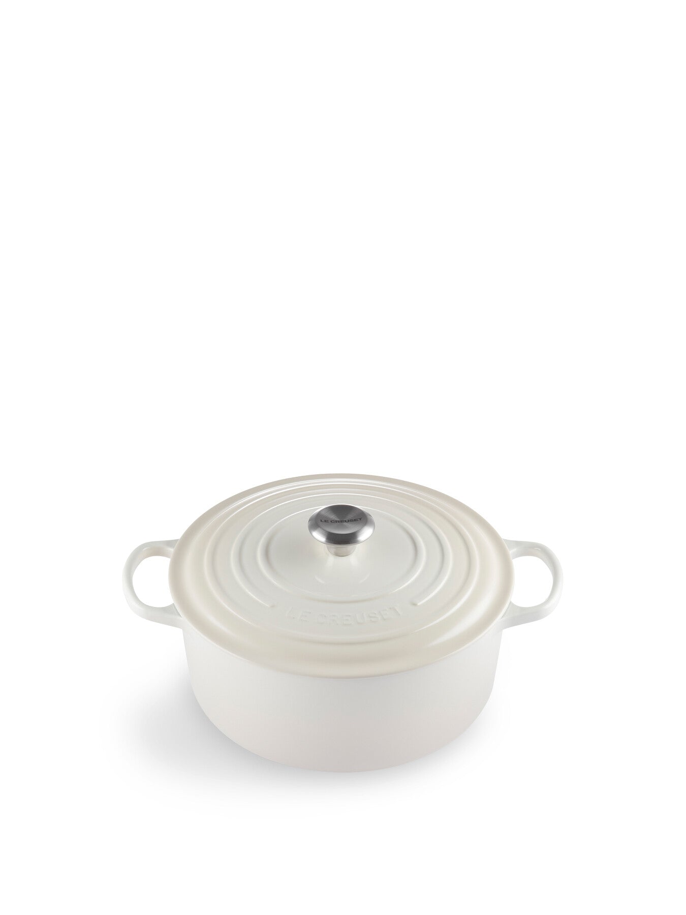 Cast Iron Round Casserole 28cm Meringue