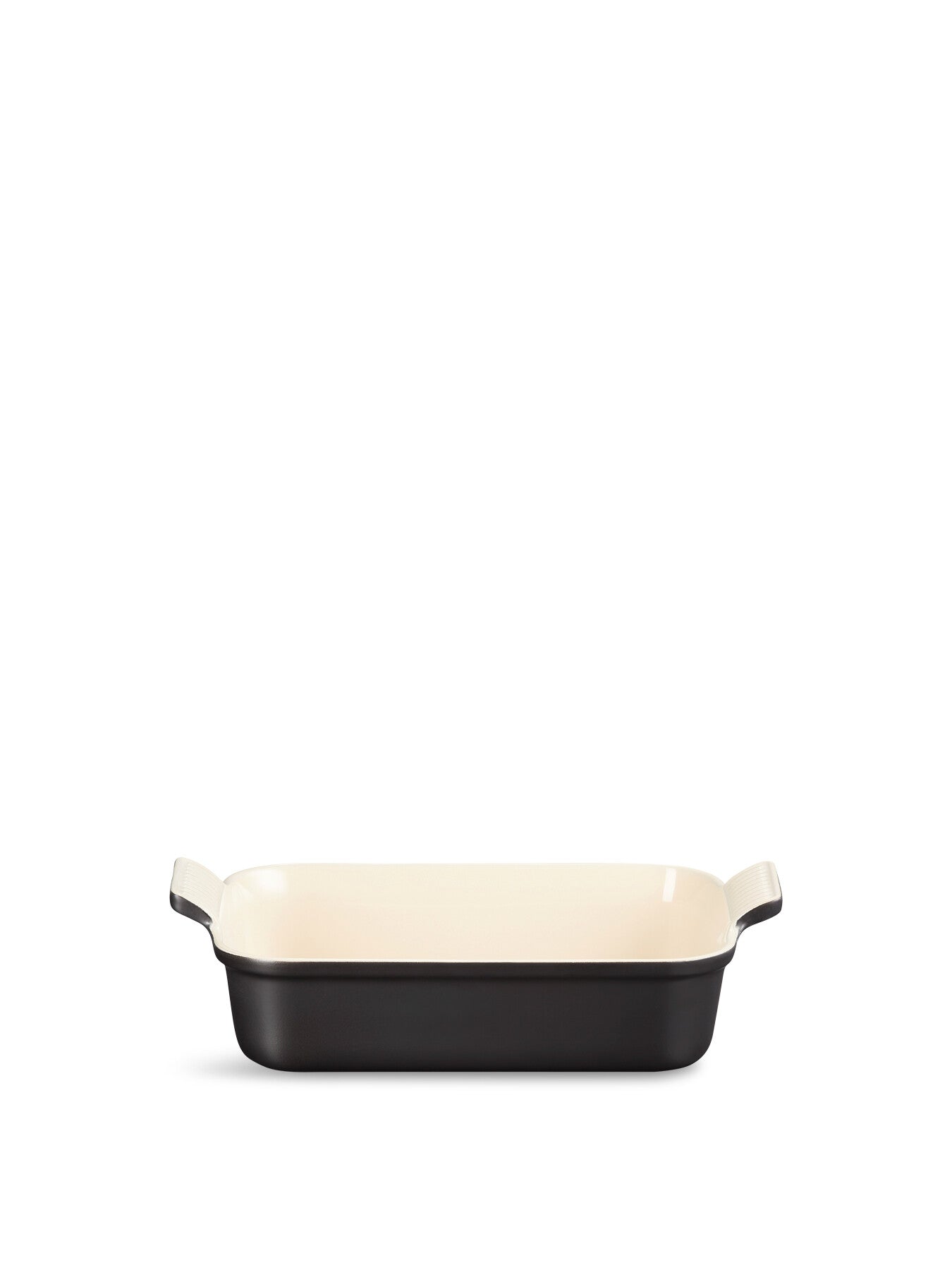 Stoneware Heritage Deep Rectangular Dish 32cm Satin Black