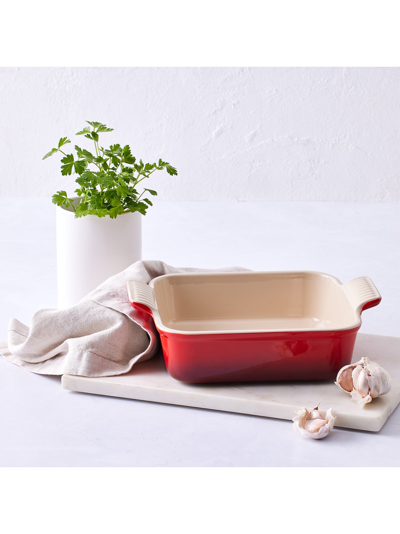 Stoneware Heritage Rectangular Dish 19cm Cerise