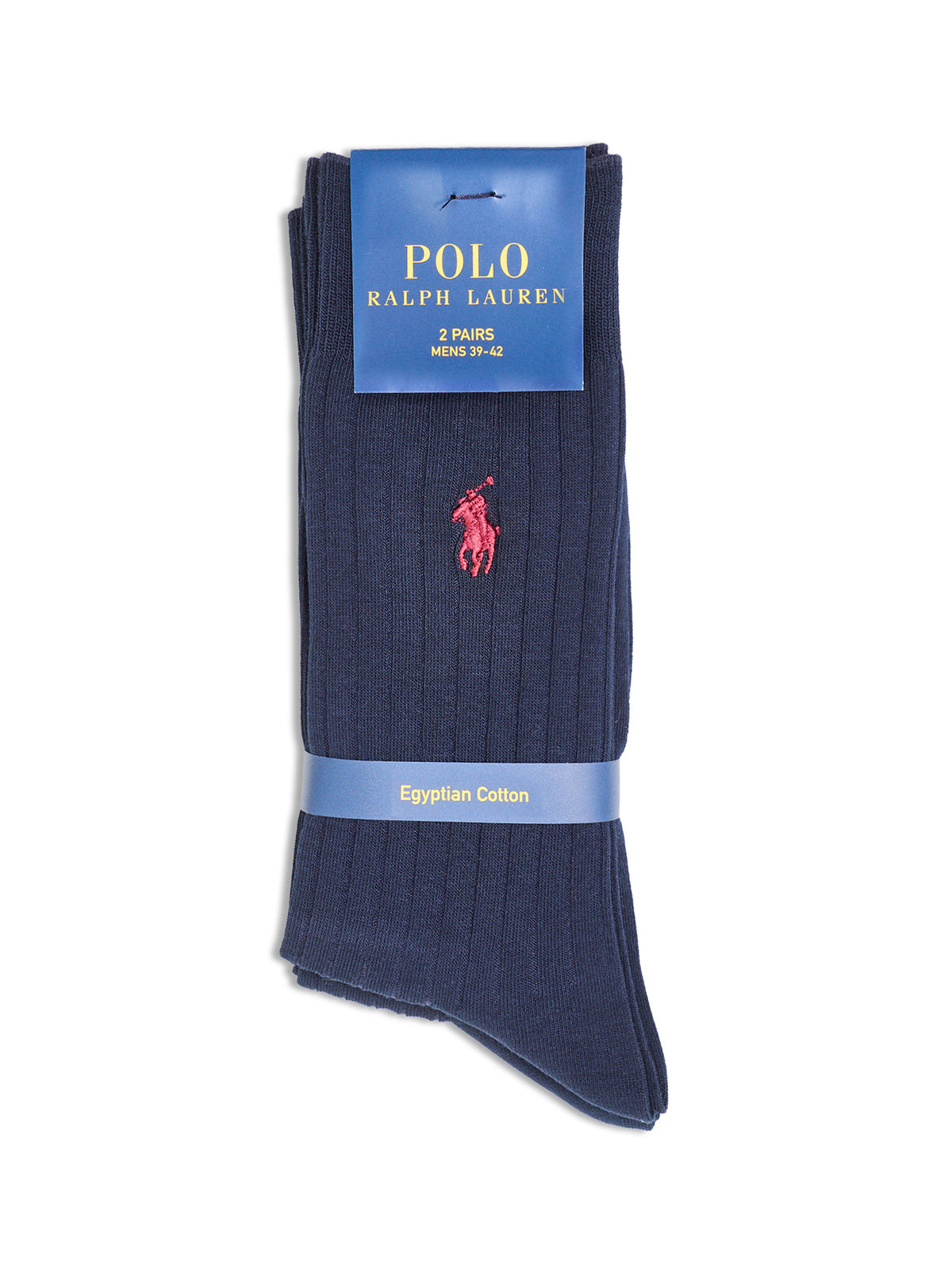 2 Pack Ribbed Crew Socks Multi