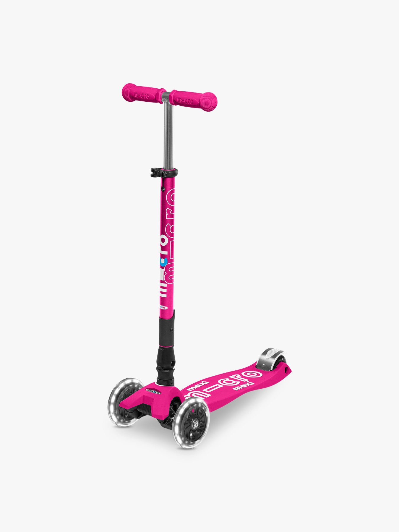 Kids’ Maxi Deluxe LED Foldable Scooter Pink