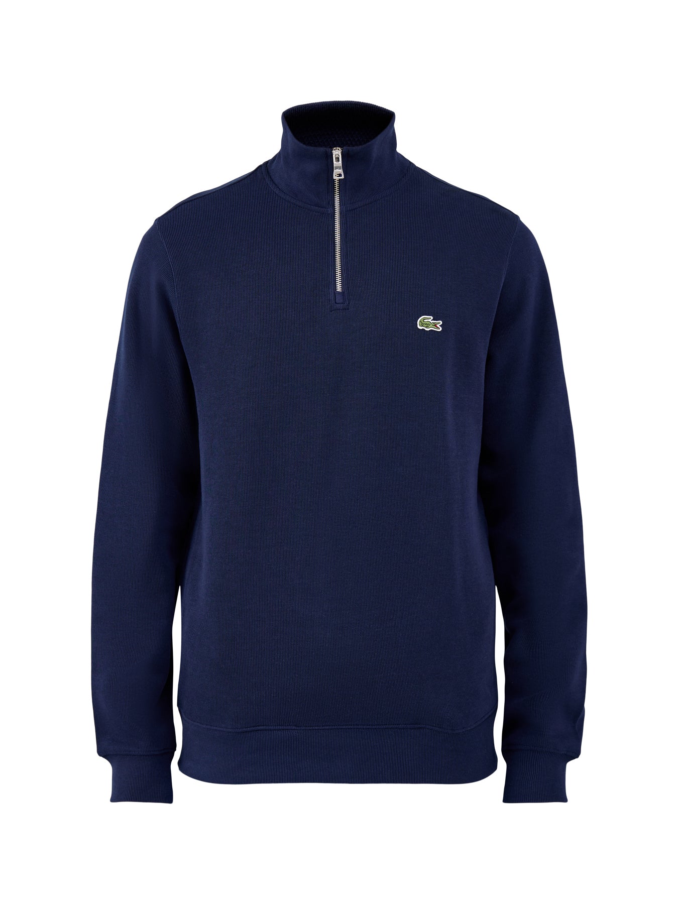 Zip Collar Cotton Sweatshirt
