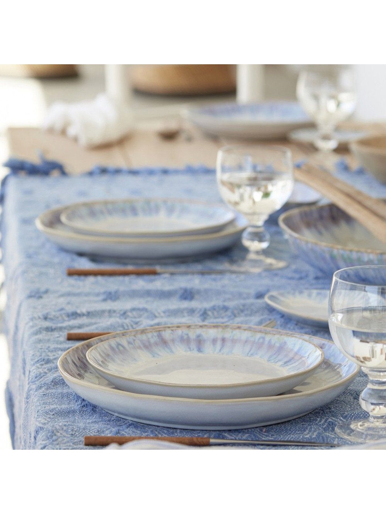 Brisa Ria Blue Salad Plate