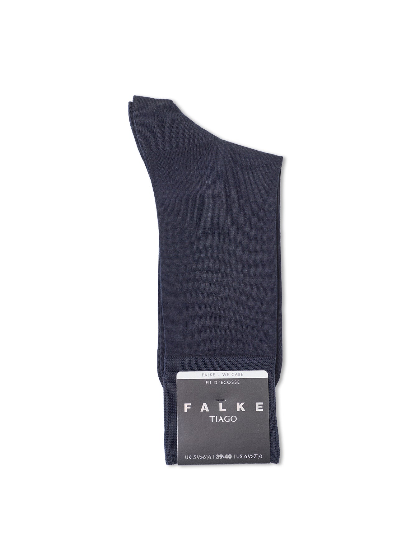 Cotton Blend Crew Socks Navy