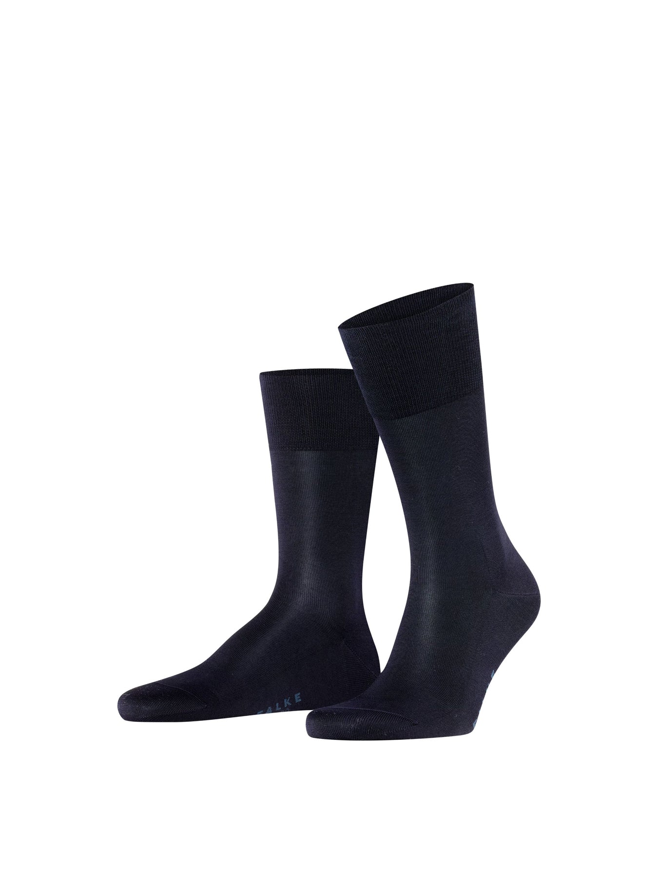 Cotton Blend Crew Socks Navy