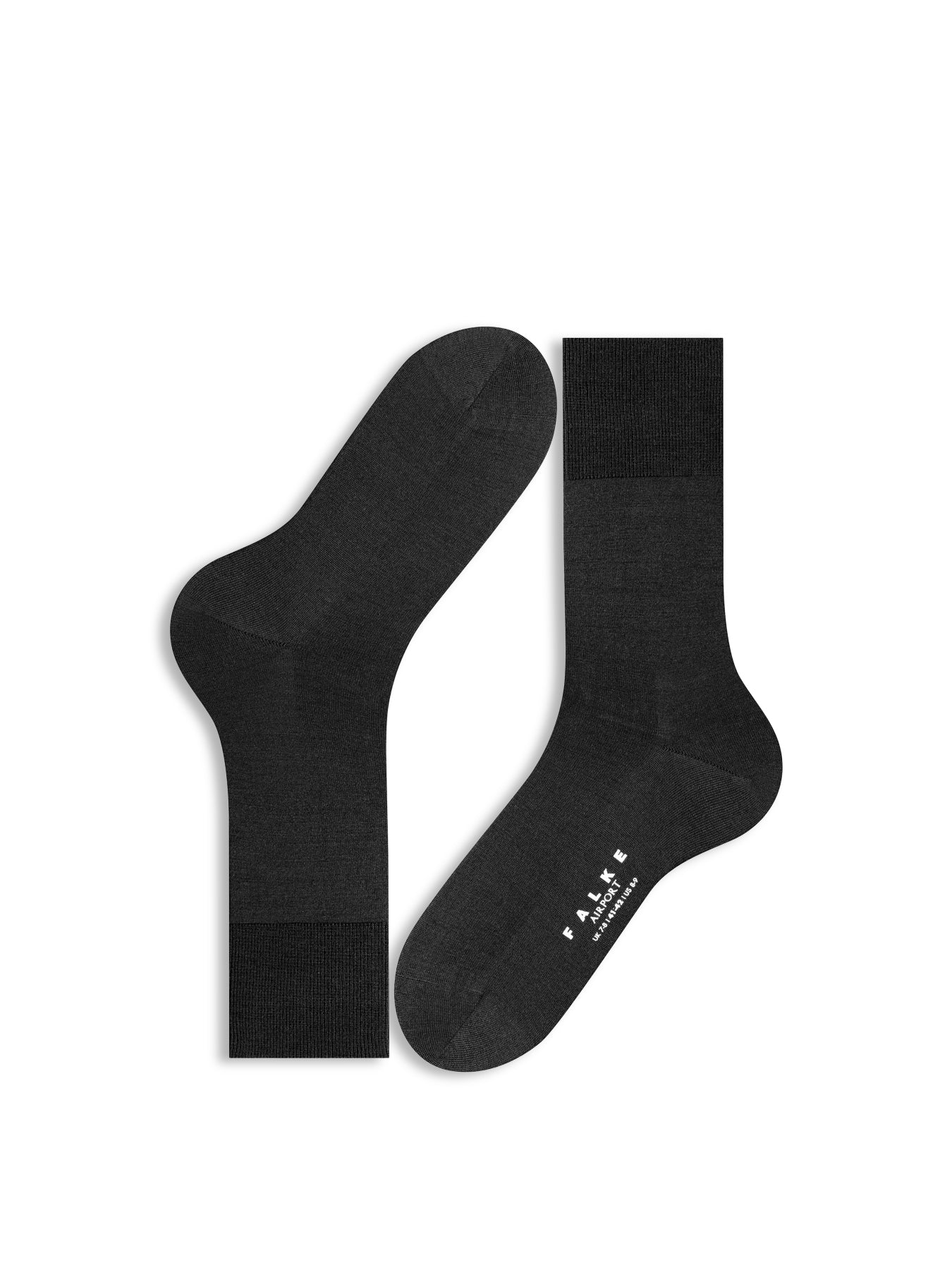 Cotton Blend Crew Socks Black