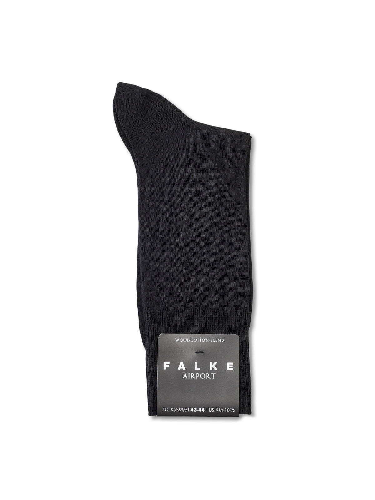 Cotton Blend Crew Socks Black