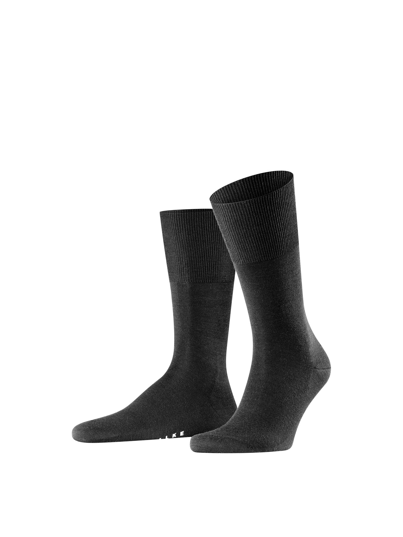 Cotton Blend Crew Socks Black