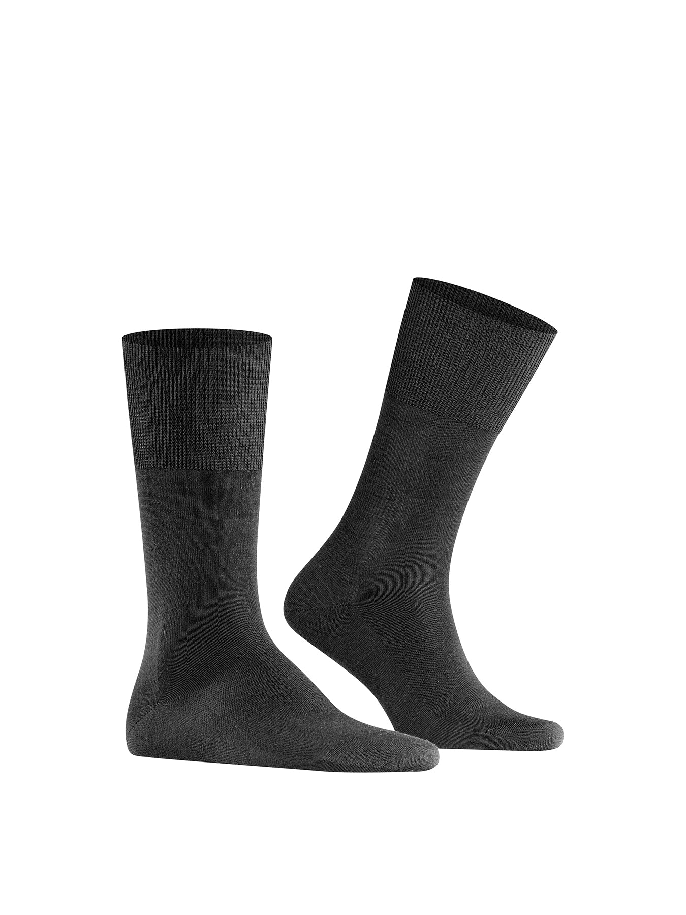 Cotton Blend Crew Socks Black
