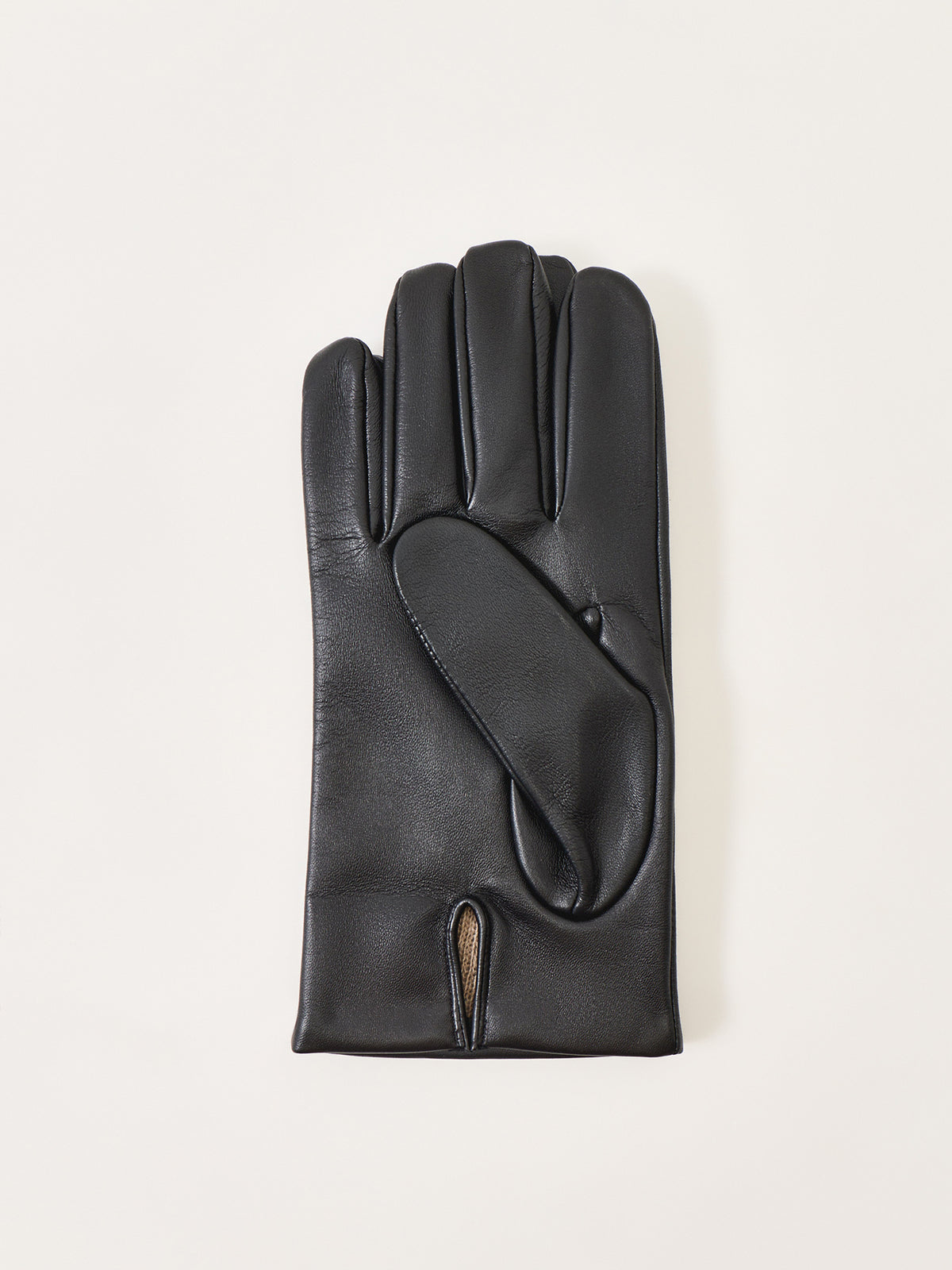 Andover Leather & Cashmere Touchscreen Gloves – Black
