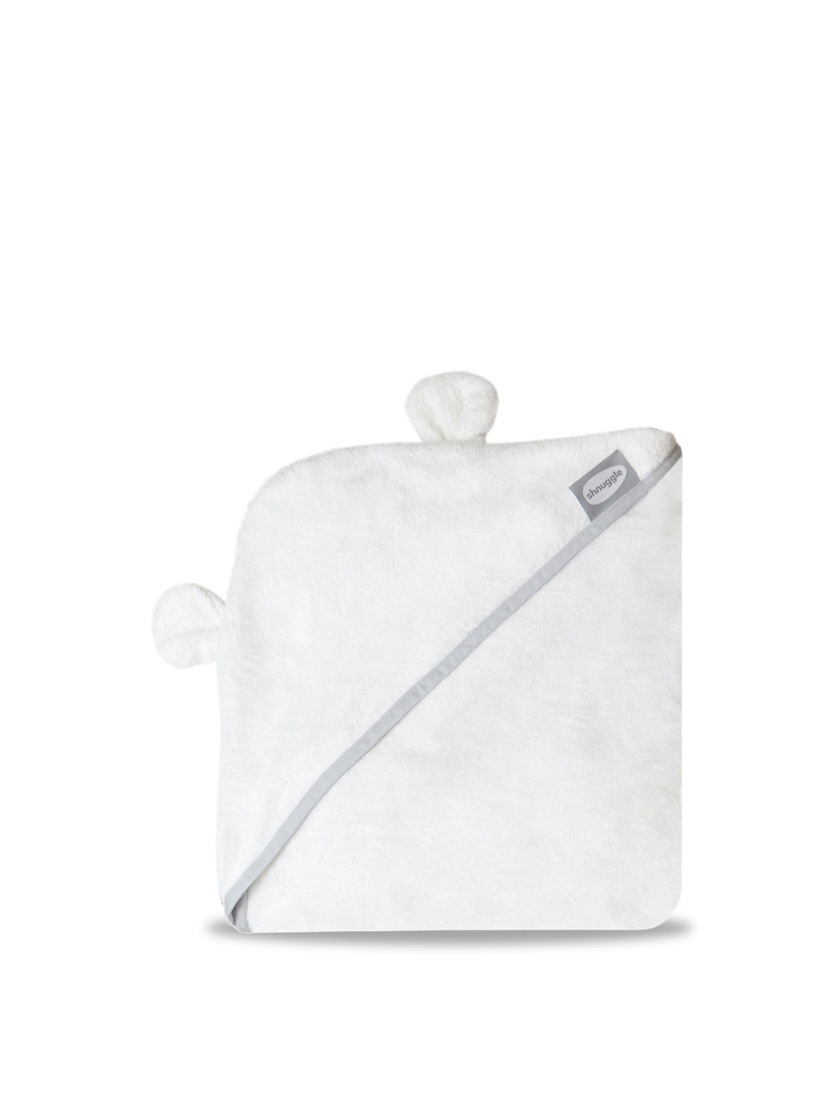 Wearable Baby Towel with Ears White