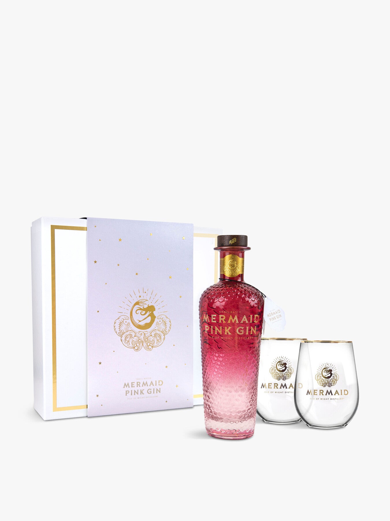 Mermaid Gin with Tumbler Glasses Gift Set