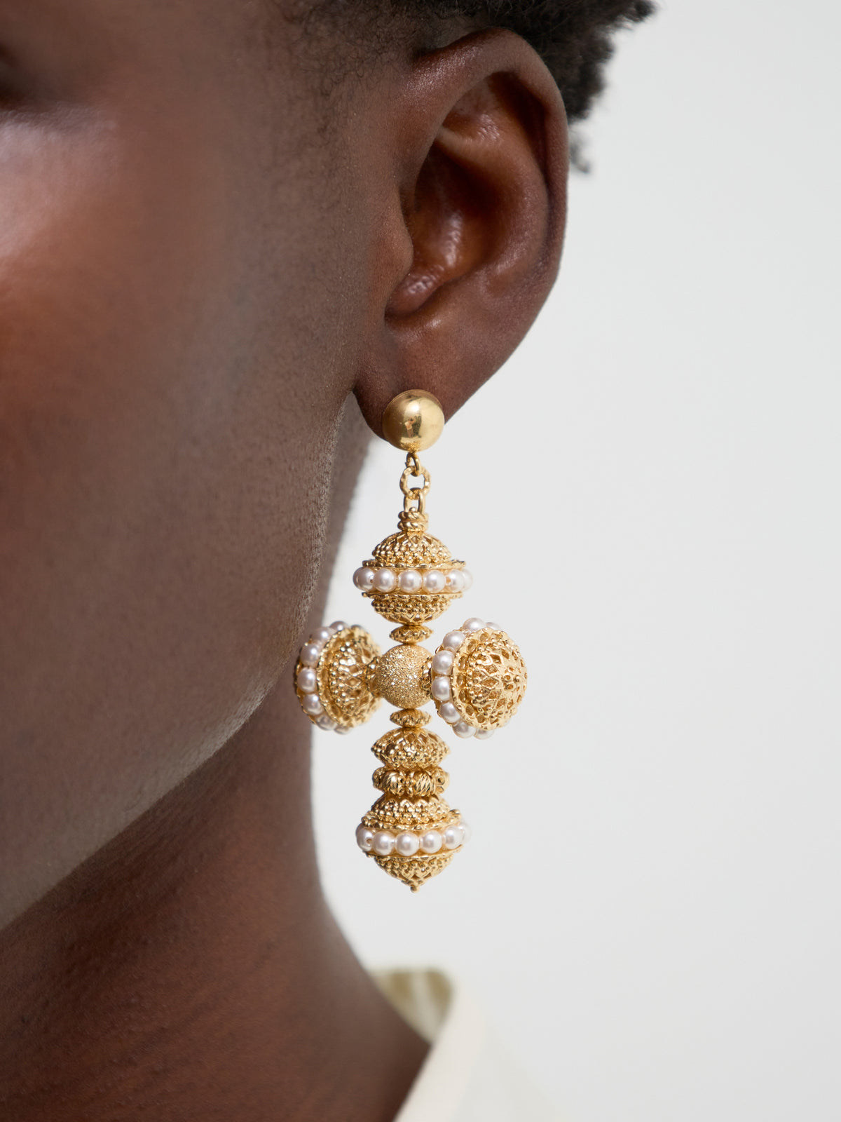 Santina Earrings 24kt Gold Plated Silver