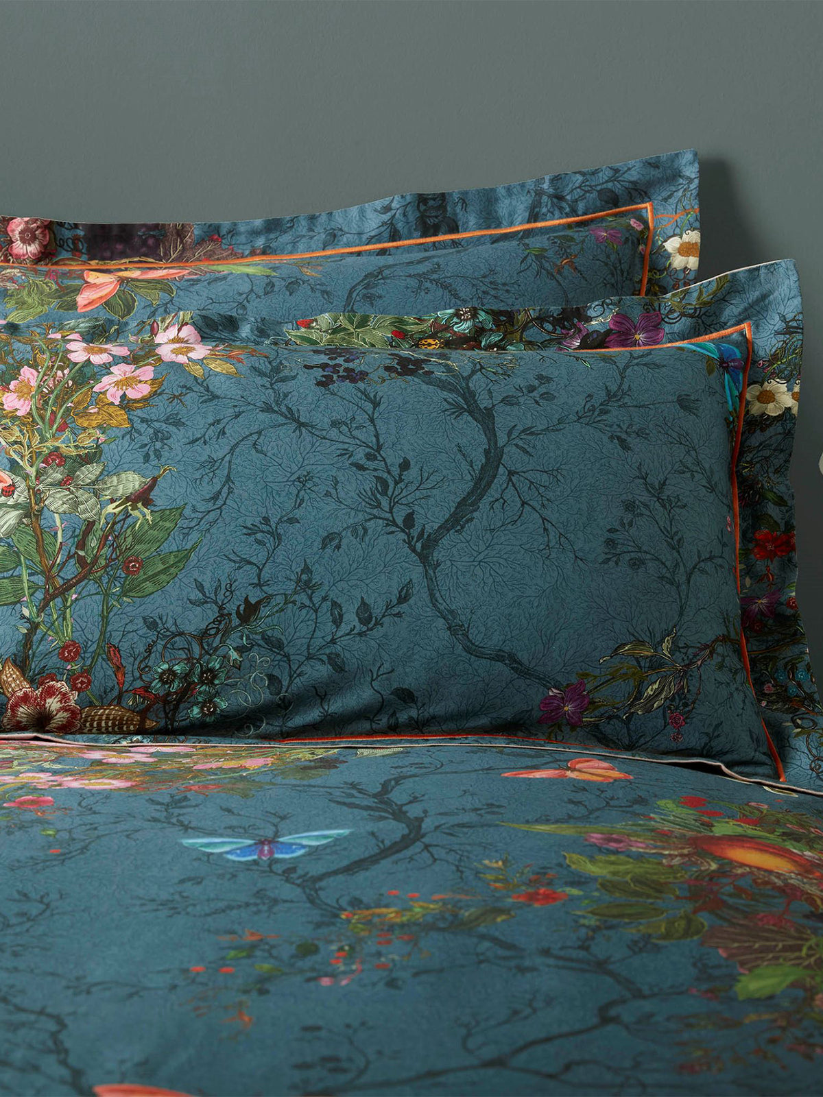 Bloomsbury Garden Duvet Cover Set Blue