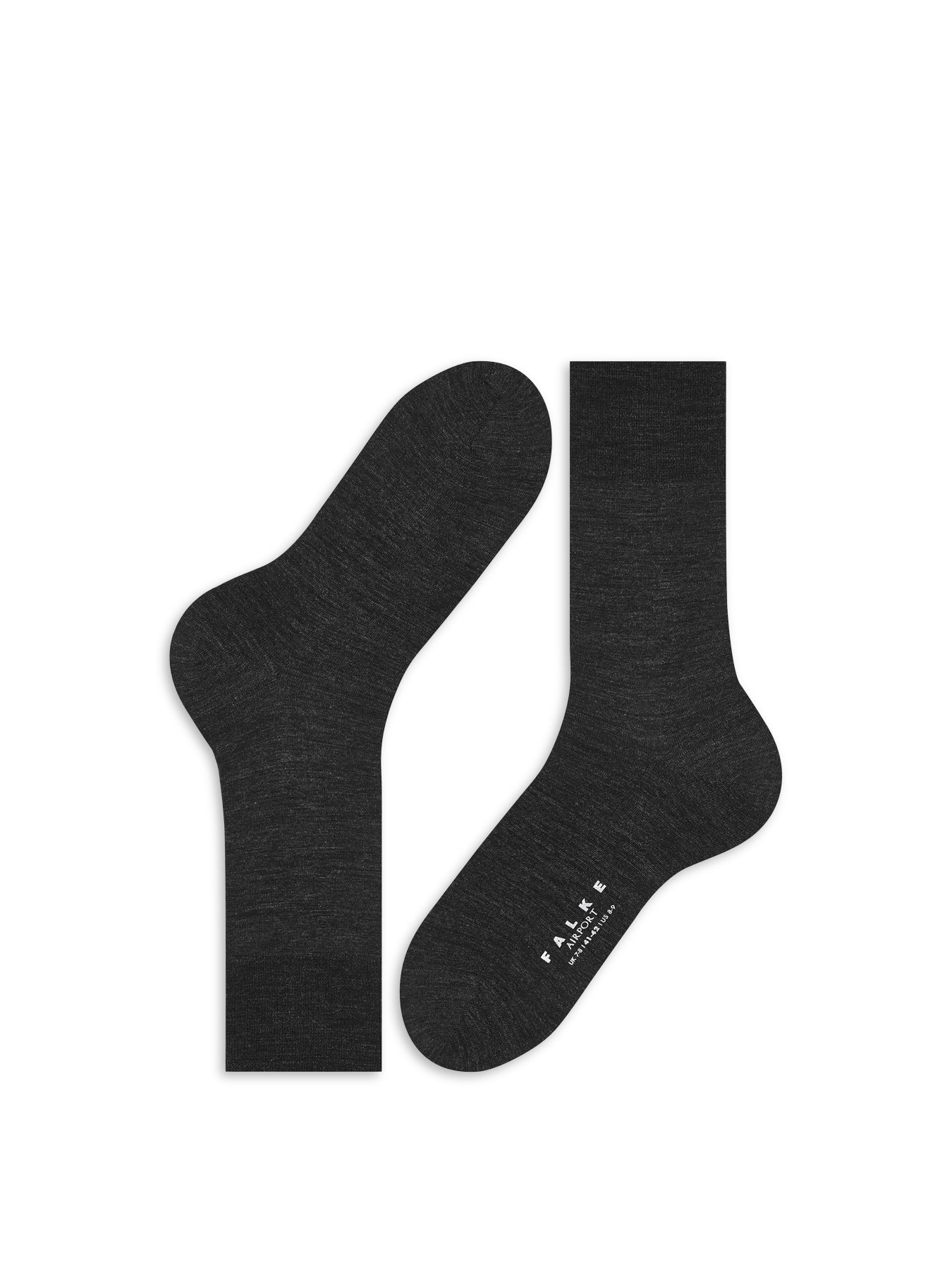 Cotton Blend Crew Socks Grey