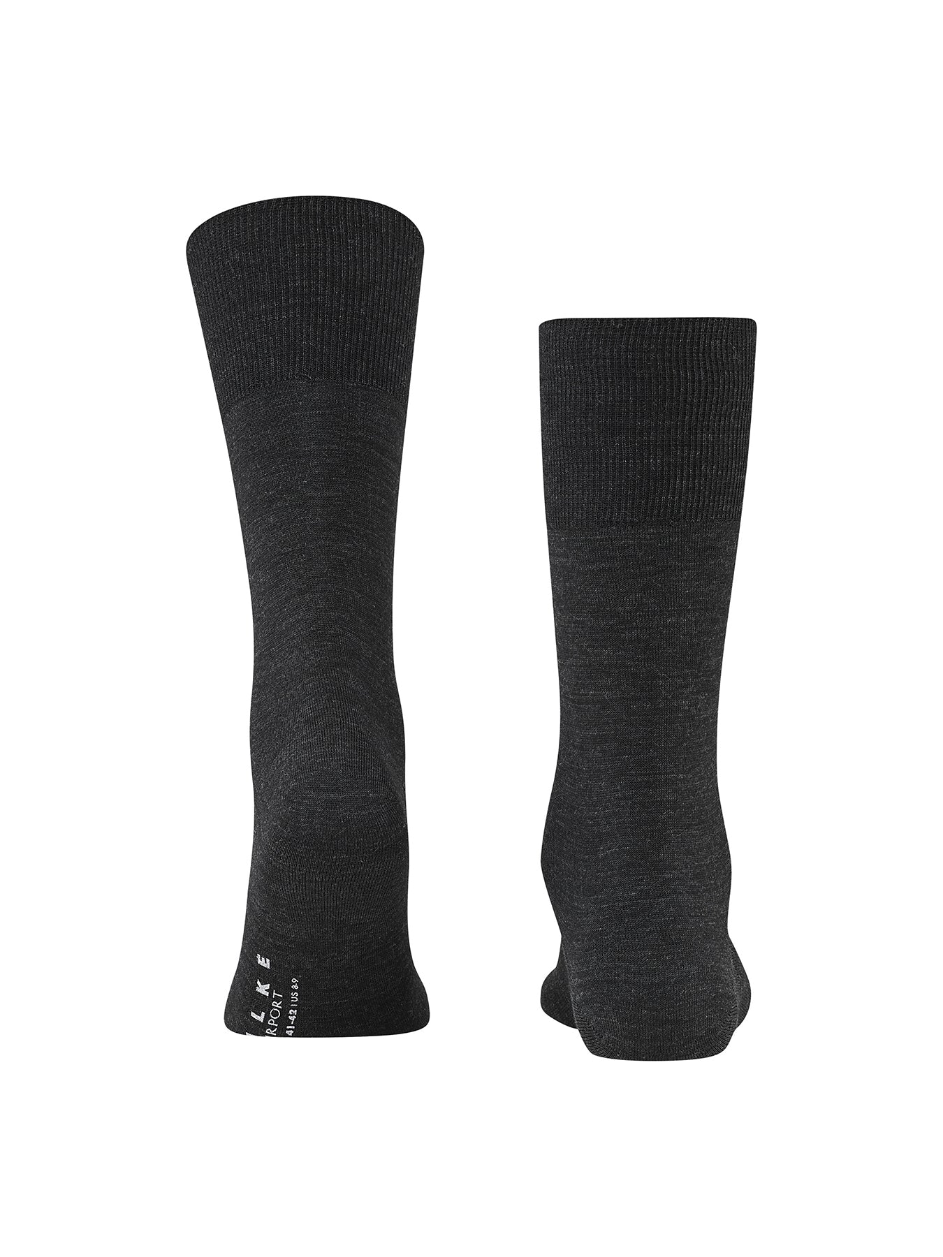 Cotton Blend Crew Socks Grey
